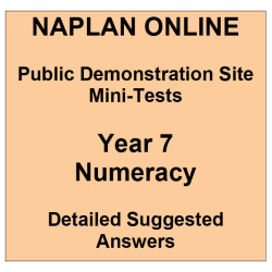 NAPLAN Online MiniTest Answers Numeracy Year 7